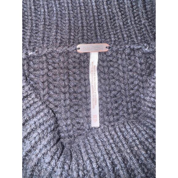 Free People | Black Cotton-Blend Pullover Bell Song Sweater | Size XS - Picture 11 of 13